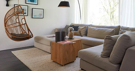 Scandinavisch met rotan 