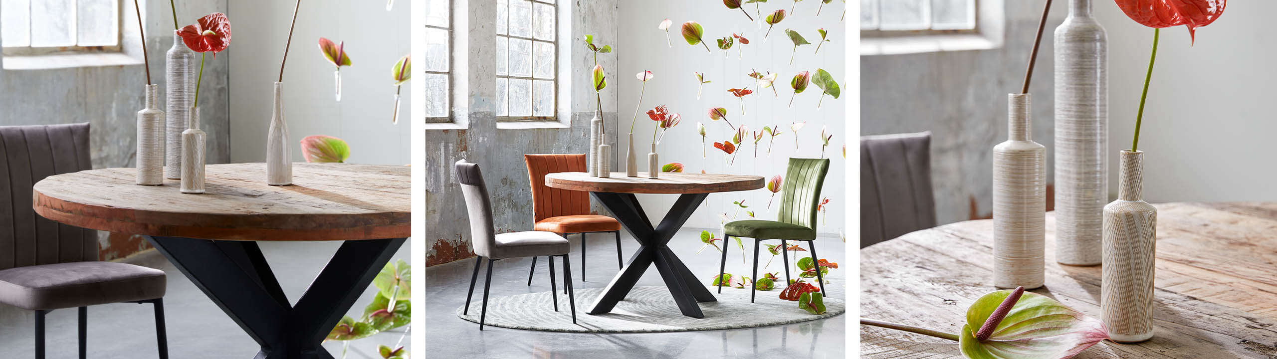 1750d ronde tafel mangohout