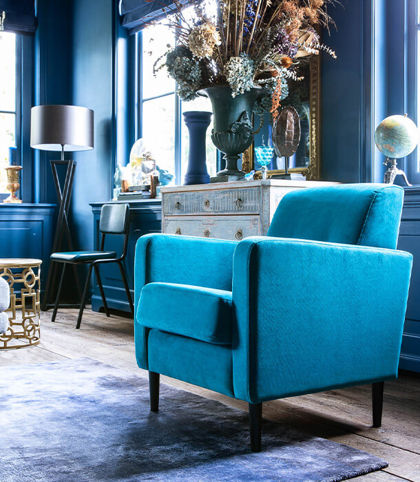 1723 - ton-sur-ton blauw interieur - m
