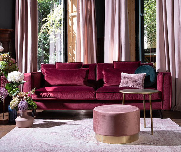 1810_M velvet bank bordeaux rood 