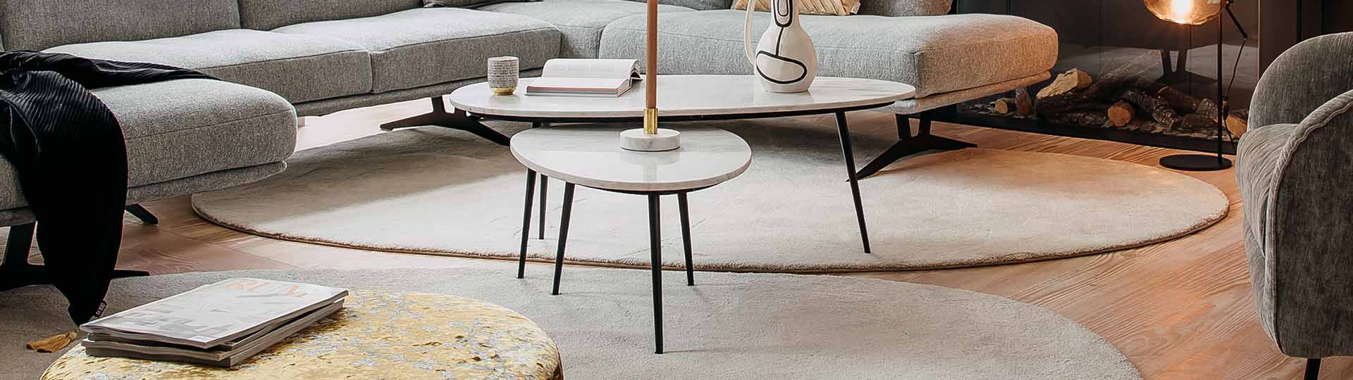 salontafel set wit marmer 2966