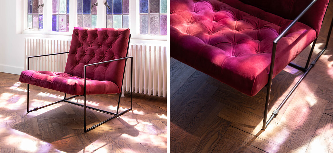 1811_D bordeaux rode stoel velvet