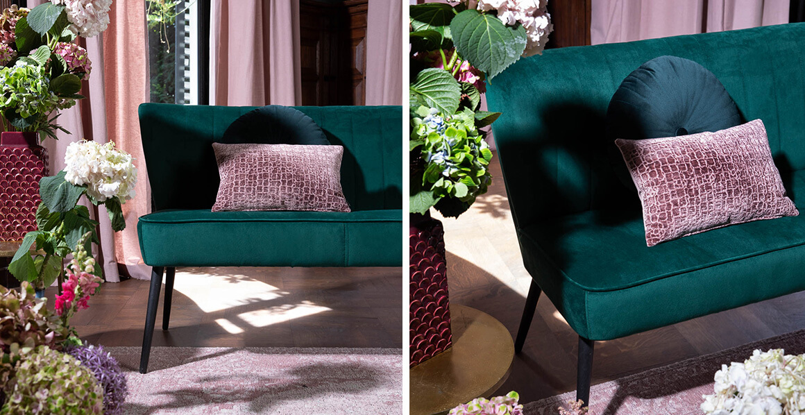 Velvet chic eetkamerbank dekstop
