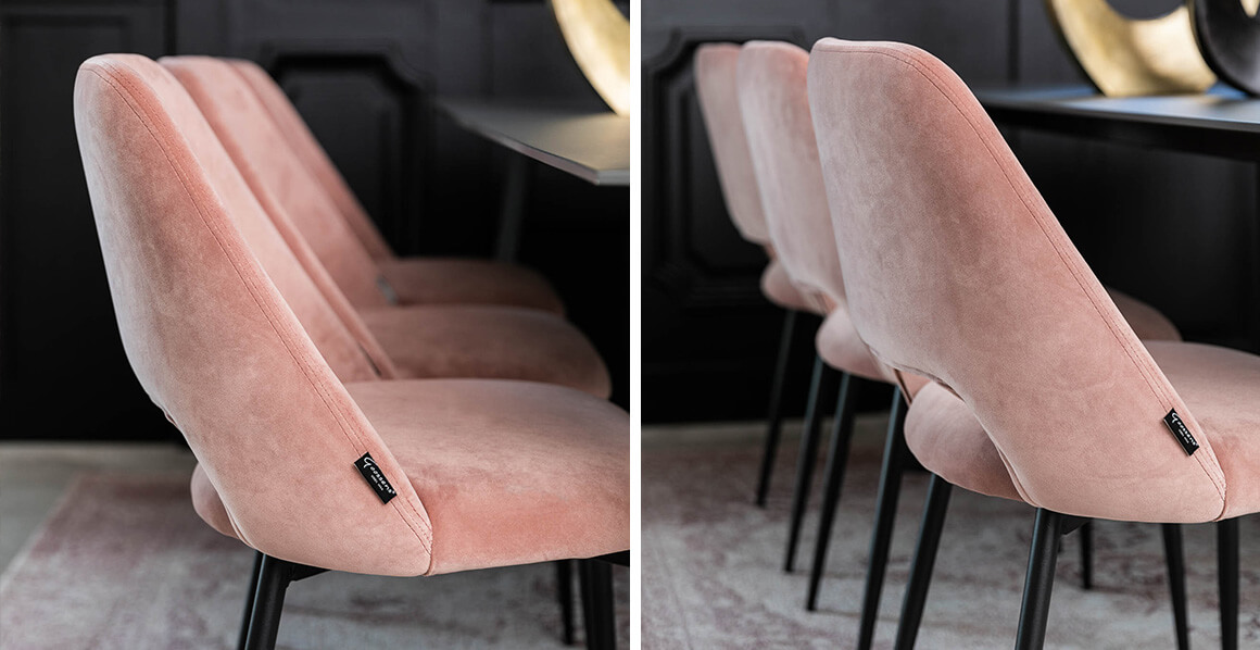 Velvet chic stoel dekstop