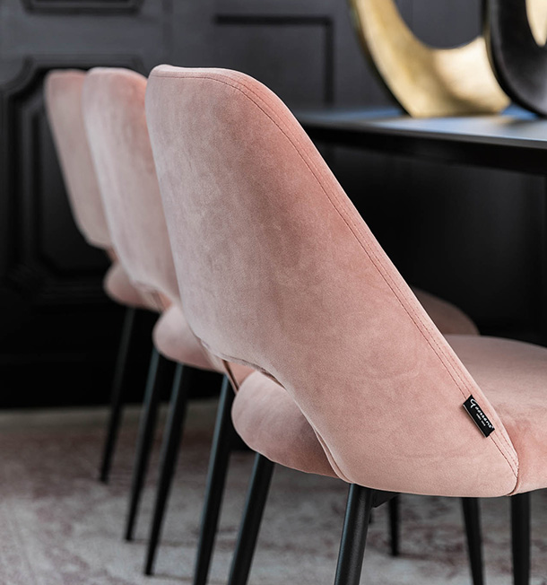 Velvet chic stoel mobile