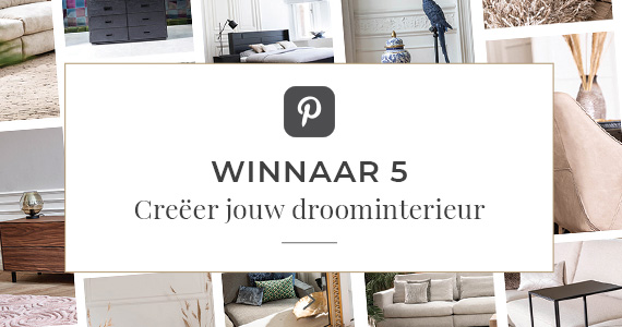 5e winnaar Pinterest winactie
