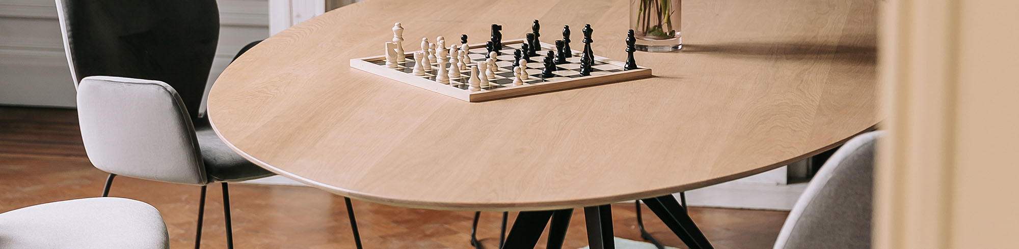 eettafel eikenhout ovaal