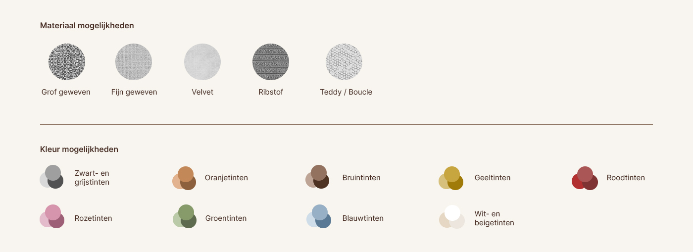 kleur en materiaal kubus