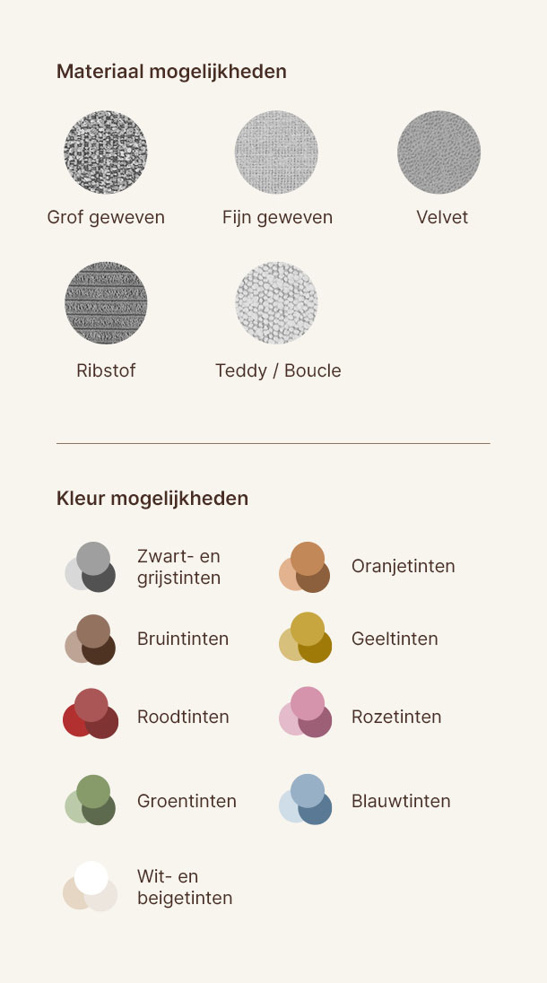 kleur en materiaal kubus