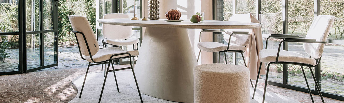 ronde eettafel mangohout