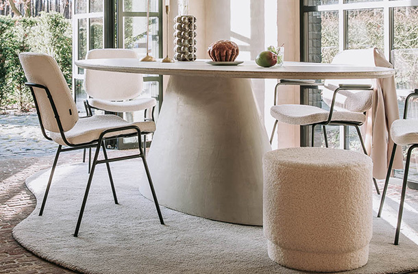 ronde eettafel mangohout