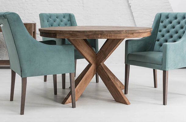 ronde glazen eettafel