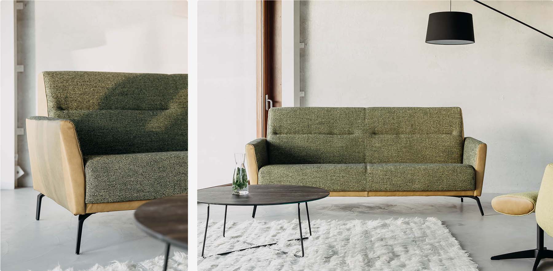 groene retro bank