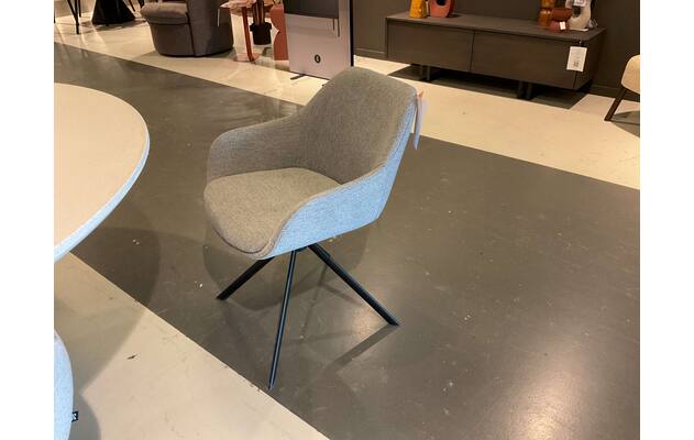 Goossens eetkamerstoel harper cruquius grijs stof - 0100864944_2026-02-02-17