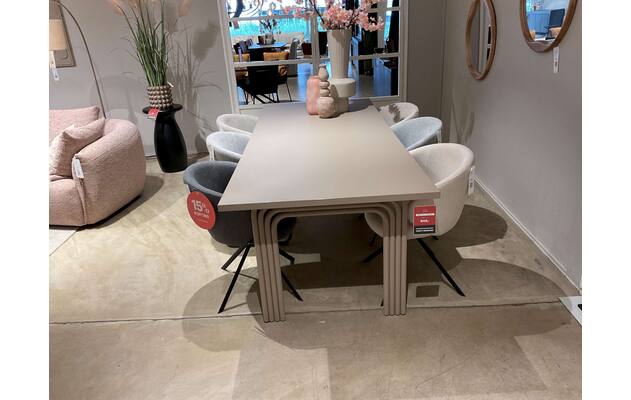Goossens eettafel fenix zevenaar beige hpl - 0100889218_2026-07-09-10