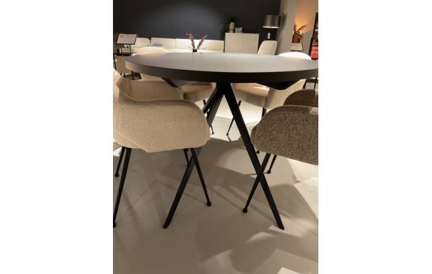 Goossens excellent eettafel fenix rotterdam zwart metaal - 0100889251_2026-07-07-15