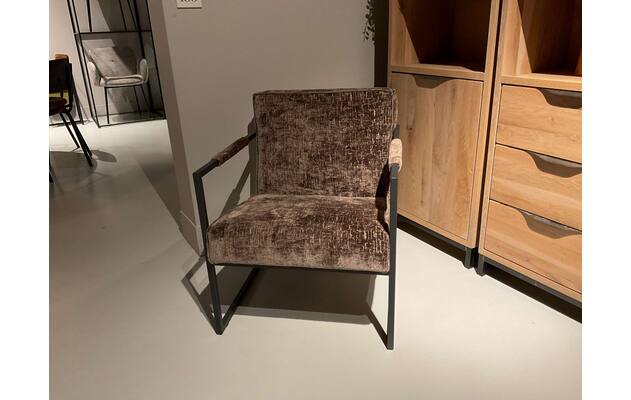 Goossens excellent fauteuil kick rotterdam bruin stof - 0100898740_2026-07-01-11