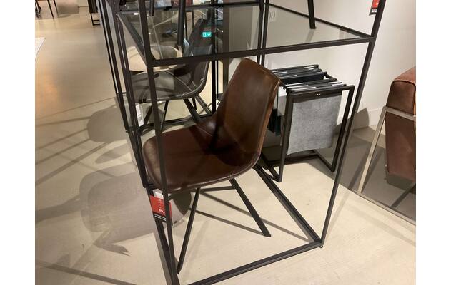 Goossens eetkamerstoel point waalwijk bruin kunstleer - 0100899487_2026-06-22-09