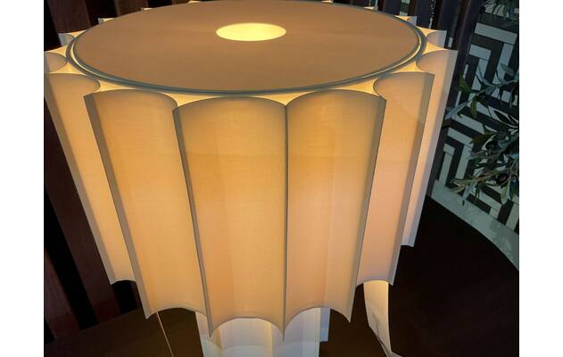 Goossens lamp ruffle hoorn wit stof - 0100900829_2026-07-08-17