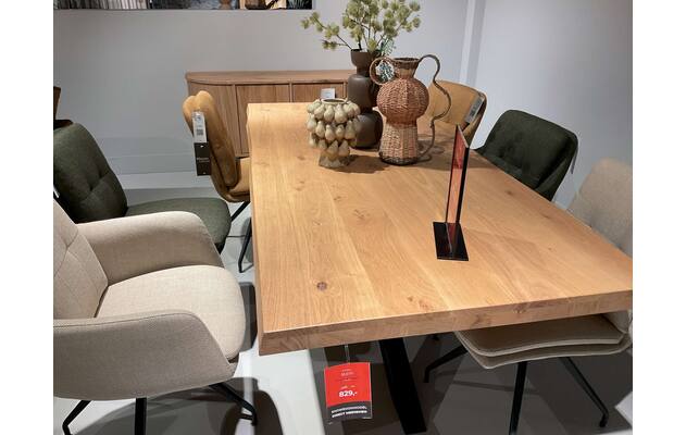 Goossens eettafel blend amsterdam blank eiken - 0100905766_2026-07-07-16