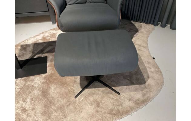 Goossens fauteuil met hocker saranda heerlen zwart leer - 0100907708_2026-07-18-17
