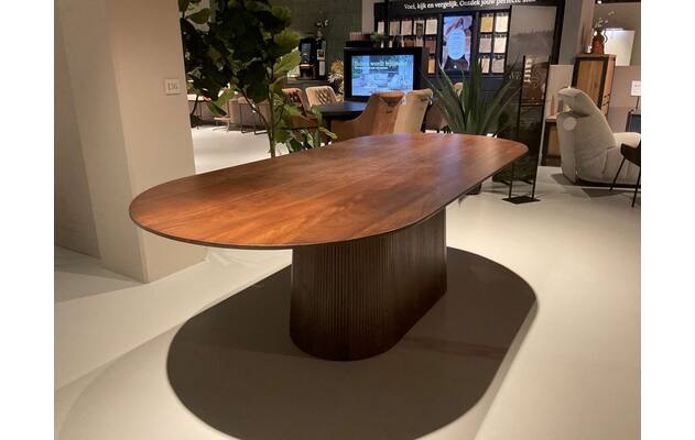 Goossens eettafel zenna rotterdam bruin mango - 0100911242_2026-08-03-09