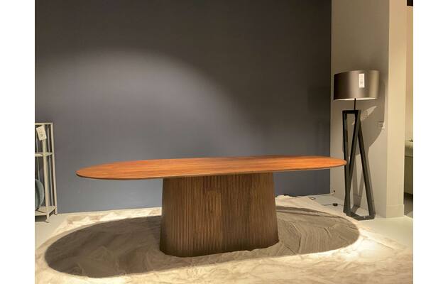 Goossens eettafel zenna rotterdam bruin mango - 0100911242_2026-08-12-14