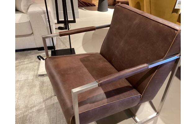 Goossens excellent fauteuil kick naaldwijk bruin leer - 0100914431_2026-08-11-17