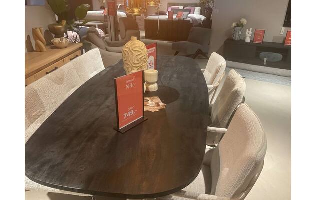 Goossens eettafel nilo waalwijk zwart mango - 0100914632_2026-08-13-17