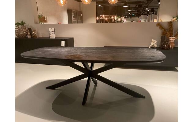 Goossens eettafel nilo rotterdam zwart mango - 0100914633_2026-08-13-17