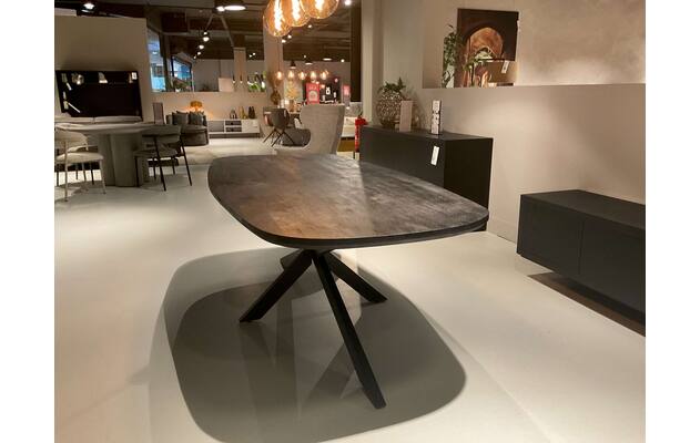 Goossens eettafel nilo rotterdam zwart mango - 0100914633_2026-08-13-17