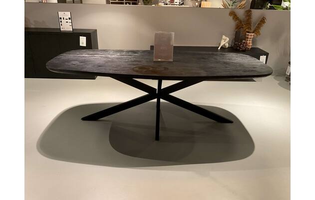 Goossens eettafel nilo rotterdam zwart mango - 0100914633_2026-08-18-12