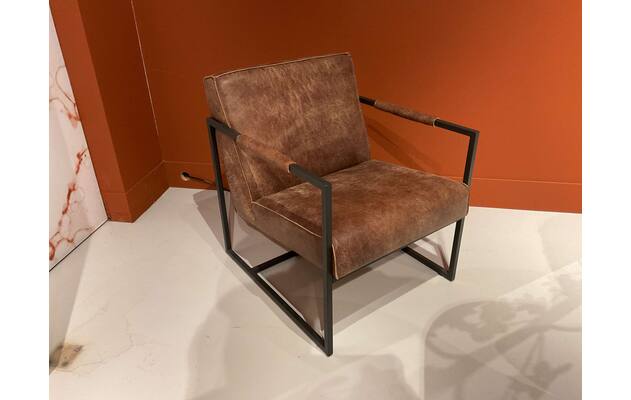 Goossens excellent fauteuil kick heerlen bruin leer - 0100914738_2026-08-14-17