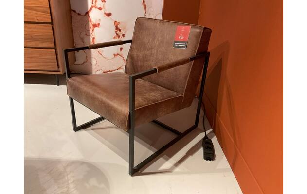 Goossens excellent fauteuil kick heerlen bruin leer - 0100914738_2026-08-14-17