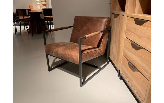 Goossens excellent fauteuil kick rotterdam bruin leer - 0100914739_2026-08-14-13
