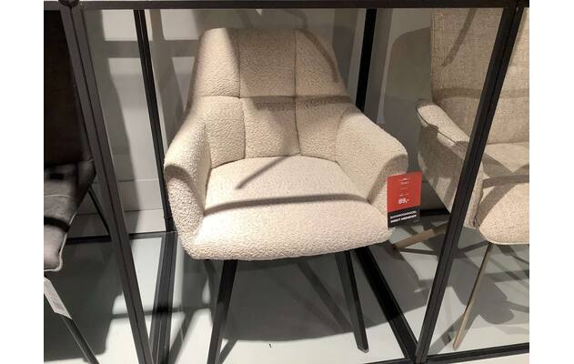 Goossens basic eetkamerstoel mara den haag beige stof - 0100914885_2026-08-17-17