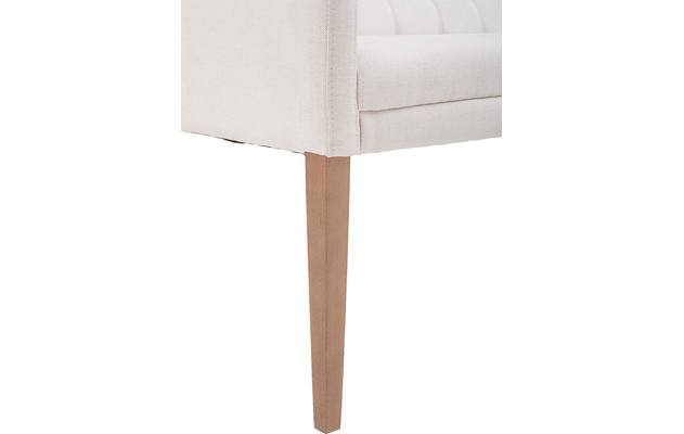 Goossens eetkamerbank pearl wit stof - 8121736-04