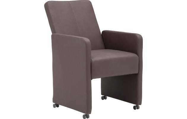 Goossens eetkamerstoel rivas bruin kunstleer - 8121829-04