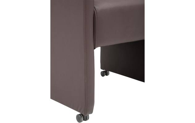 Goossens eetkamerstoel rivas bruin kunstleer - 8121829-06