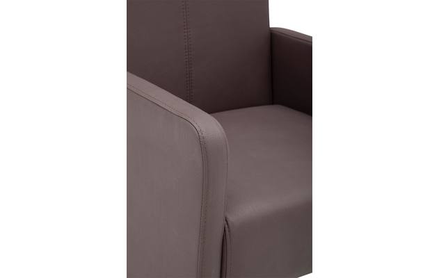 Goossens eetkamerstoel rivas bruin kunstleer - 8121829-07