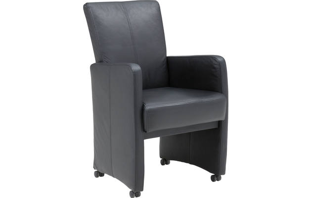 Goossens excellent eetkamerstoel riva zwart kunstleer - 8122394-01