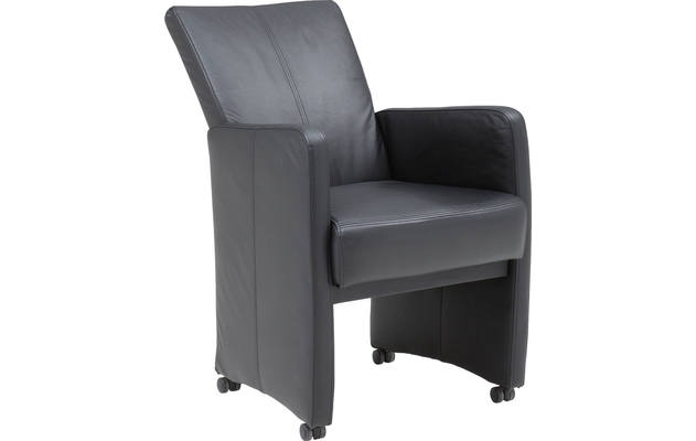 Goossens excellent eetkamerstoel riva zwart kunstleer - 8122394-03