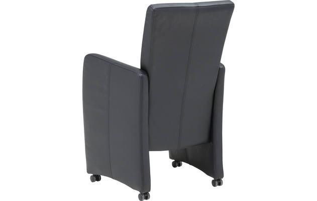 Goossens excellent eetkamerstoel riva zwart kunstleer - 8122394-04