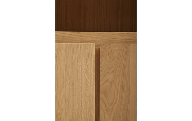 Goossens boekenkast clear blank eiken - 8130811-06