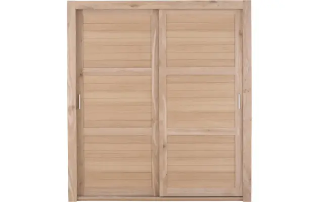 Goossens excellent kledingkast duo stripe onbewerkt eiken - 8131679-02
