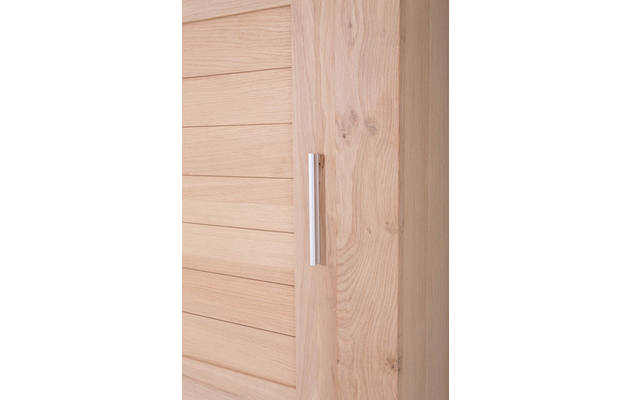 Goossens excellent kledingkast duo stripe onbewerkt eiken - 8131679-04