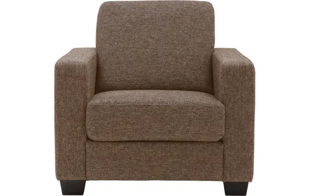 Goossens fauteuil n joy divana bruin stof - 8140449-467-02