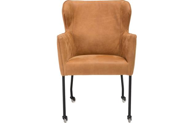 Goossens excellent eetkamerstoel leogang bruin leer - 8140504-02