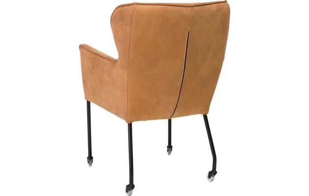 Goossens excellent eetkamerstoel leogang bruin leer - 8140504-03