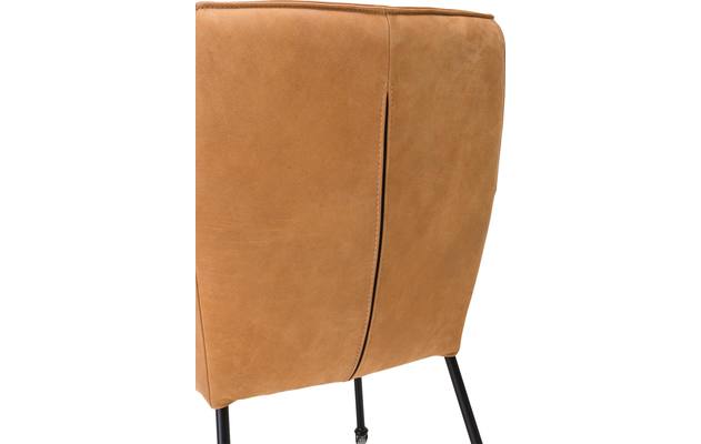 Goossens excellent eetkamerstoel leogang bruin leer - 8140504-04